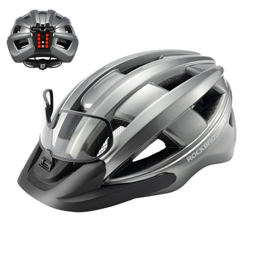 ROCKBROS ���]�� �w�����b�g ��l ���[�h�o�C�N CE�F��(EN1078) ������ �ʋC�� �y�� �e�[�����C�g ���C�S�[�O�� �T���V�F�[�h�t�� 55-61cm �T�C�Y�����\ �T�C�N�����O �ʋ� �ʊw ������� ���f�B�[�X ���� �j�� ���w���i�`�^