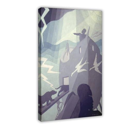 Arche de Noé de Aaron Douglas impression sur toile art Harlem Renaissance