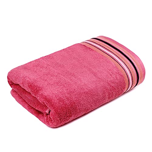 Mush Designer Bamboo Bath Towel |Ultra Soft, Absorbent & Quick Dry Towel for Bath, Beach, Pool, Travel, Spa and Yoga (Bath Towel, Ruby Red)