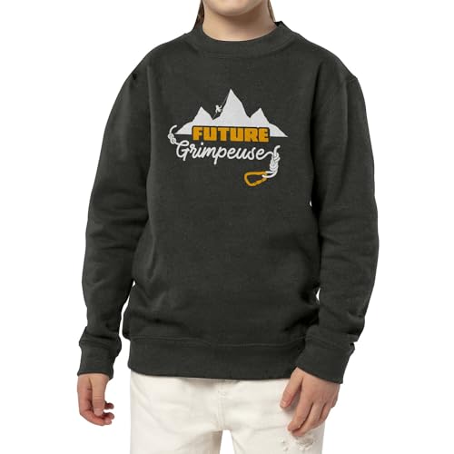 Sweatshirt enfant future grimpeuse idéal pour les sorties en forêt - 3