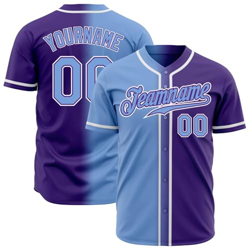 Camiseta de béisbol personalizable, con nombre del equipo, número y logo impresos, para hombres, jóvenes, niños y mujeres miniatura 1
