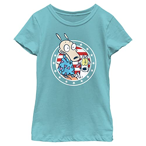T-shirt Rocko Spunky fille Nickelodeon imprimé graphique coloré
