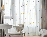 Bestickte Kindervorhänge für Schlafzimmer und Balkon, Tüll, Heimdekoration, Vorhänge, stilvolle Fensterbehandlungen für Mädchen  und Jungenzimmer, elegante Kinderzimmer Vorhänge