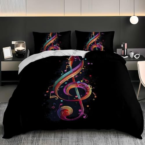 Housse de couette 240x260 infroissable en microfibre douce imprimé 3D