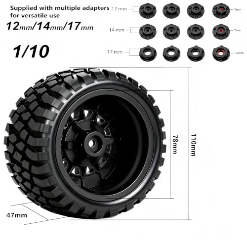 RC Short Course Truck Ready with Pre-Mounted Black On-Road Wheels and Tires - Image 2