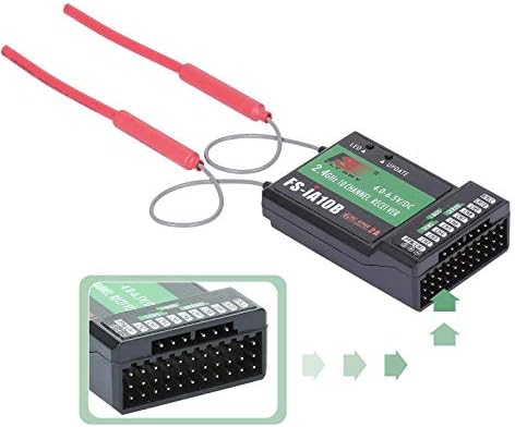 Goolsky FS-i6X RC Transmitter 2.4GHz 10CH AFHDS 2A with FS-iA10B Receiver for RC Drone Airplane Helicopter