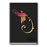 Navneet HQ | Ganesha Series Office Devotional Notebook | Etui + Spiralbindung | Einzeilig | A5 Format - 21 cm x 14,8 cm | 192 Seiten, Schwarz (27021-6)