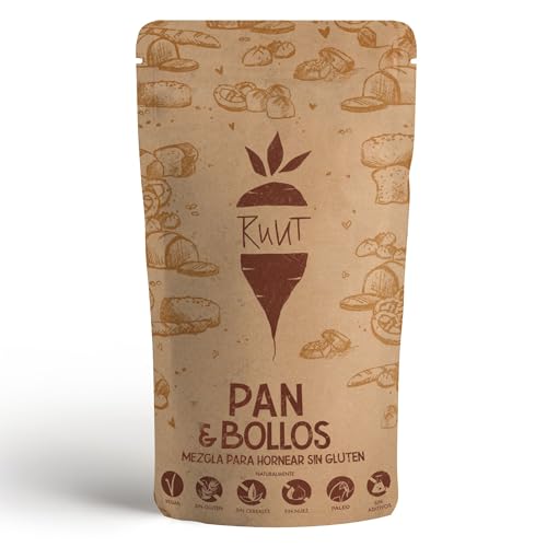 Ruut Mezcla de Harina sin Gluten a Base de Harina de Yuca - Sustituye el Trigo para Hacer Panes y Bollos sin Aditivos con Harina sin Gluten - Harina de Pan Paleo, Vegetariana, Duradera - 810 g