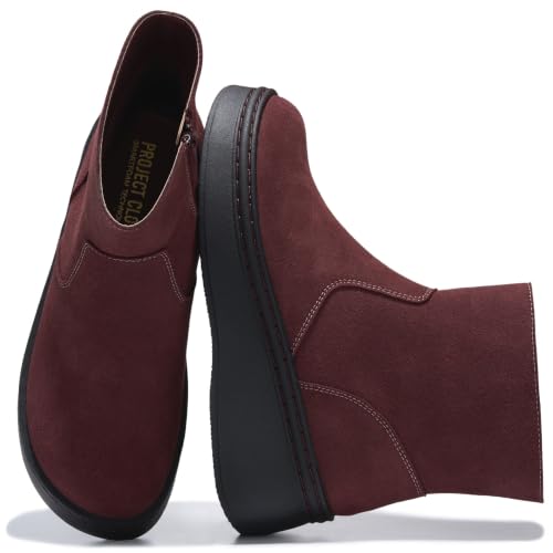 Genuine Leather Platform Ankle Boots For Women Combat Boots & Womens Boots