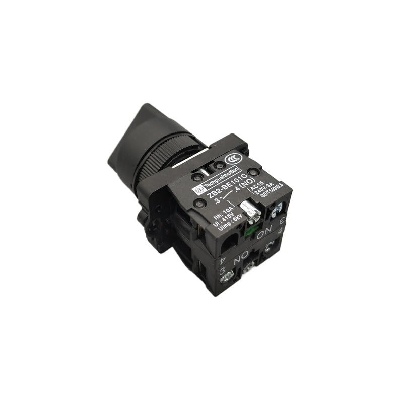 EZZON XB2-ED21 XB2-ED25 XB2-ED33 XB2-ED33 2/3 Positions 1N0/1NC&1NO/2NO Latching Self-Locking/Momentary Selector Push Button Switch(XB2-ED33,Self-Locking)