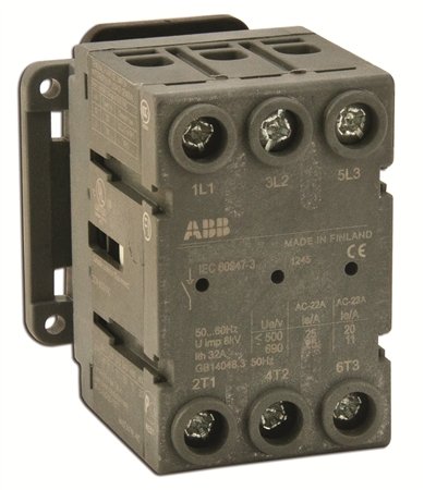 ABB OT16FT3 Non-Fused Disconnect, 16 Amp, 3-Pole, Manual, Hinge Lever Actuator