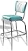 Bel Air Stołek barowy zestaw 2-częściowy gastronomia krzesło barowe stołek barowy krzesło 50. designerski stołek barowy Diner krzesło wysokie (turkusowy/biały)