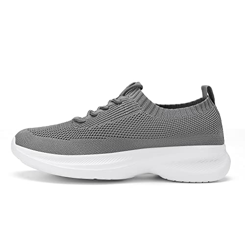 Image of Casbeam Mens Running Shoes Comfortable Lightweight Breathable Walking Shoes Lace-up Shoes Mesh Workout Casual Sports Shoes