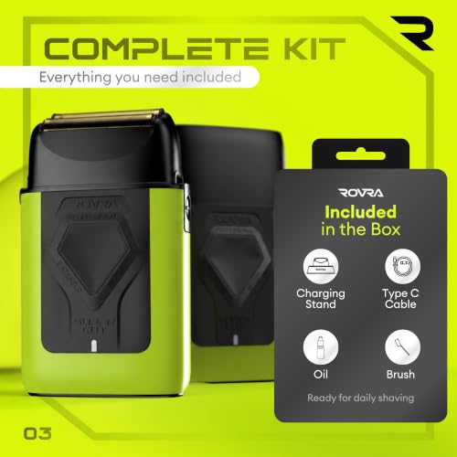 Image of ROVRA Professional Foil Shaver for Men, Cordless Bald Head Electric Razor
