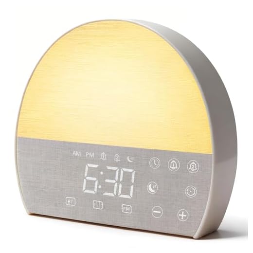 XSNDSENN Sunrise Alarm Clock for Heavy Sleepers & Adults, Wake Up Light with Bluetooth Speaker 2