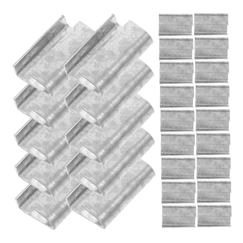 Veemoon Plastic Steel Buckle Packaging Open Seals Seals for Packaging Strap Sturdy Banding Clips Set