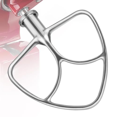 Image of Stainless Steel K45B Coated Flat Beater for KitchenAid 4.5-5 Qt Mixer Paddle Attachment Flat Beater Fits Stand Mixer Bowls For KitchenAid 4.5-5 Quart Bowls, Kitchenaid Paddle Attachment