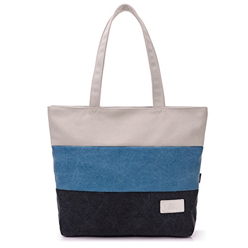 Sac fourre-tout grand format avec bandoulière amovible et motifs rayés