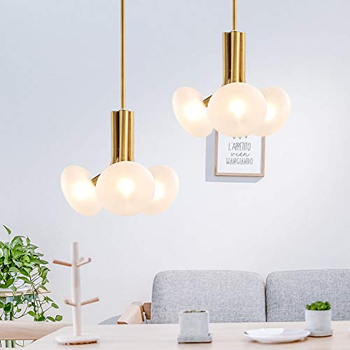 Suspension pendante en or éclairage ajustable pour table à manger - 5