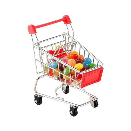 ドール ショッピング カート | ドールハウス アクセサリー - スーパーマーケット ハンドカート | 写真用小道具 フェアリーガーデン ごっこ遊び 子供 男の子 女の子 コレクター向け