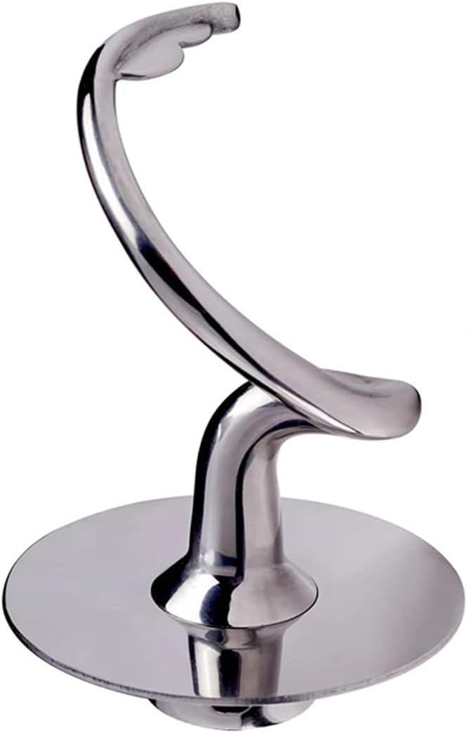 N85R Stainless Steel Spiral Dough Hook Compatible with KitchenAid Stand Mixer, Fits 4.5-5 QT Mixing Bowl Compatible with Tilt-Head Stand Mixers