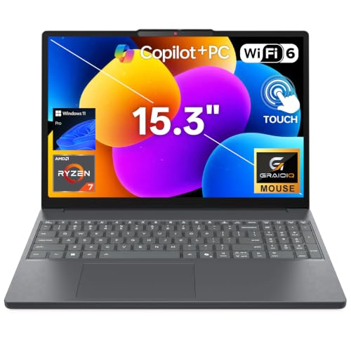 Image of Lenovo IdeaPad Slim Laptop with Ryzen 7 170 & 15.3 inch WUXGA, 16GB + 1TB