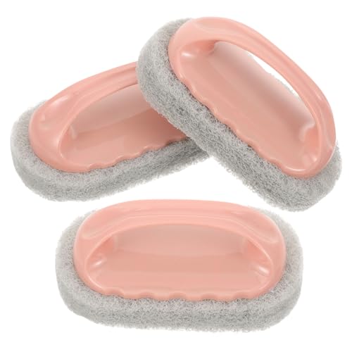 HAMPPLIES 3piezas Cepillo De Limpieza De Cocina Mango De Cepillo para Encimera y Bañera Herramienta De Limpieza para Baño y Hogar