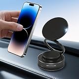 ZOOMKEY 360°Adjustable Vacuum Suction Bracket for Car Mount,Vacuum Magnetic Phone Holder,Cell Phone Holders for Your Car/Home/Travel,Suction Car Mount for iPhone 16/15/14/13/12/Android(Black)