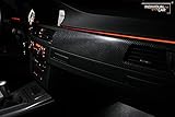  EL Ambientebeleuchtung für 3er E90 E91 E92 E93 (2m für Armaturenbrett EL, BMWOrange)