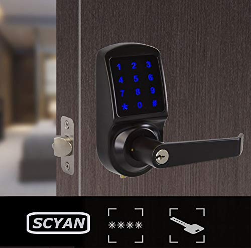 SCYAN X3 Touchscreen Keyless Keypad Door Lock, Non Handed, Aged Bronze