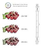 AHEVO 500W Equivalent R7s Linear Halogen Floodlight 7750lm 2700K 230V J118 500W Double Ended Security Light Bulb 118mm Length, Dimmable, Warm White, Pack of 5 - Image 3