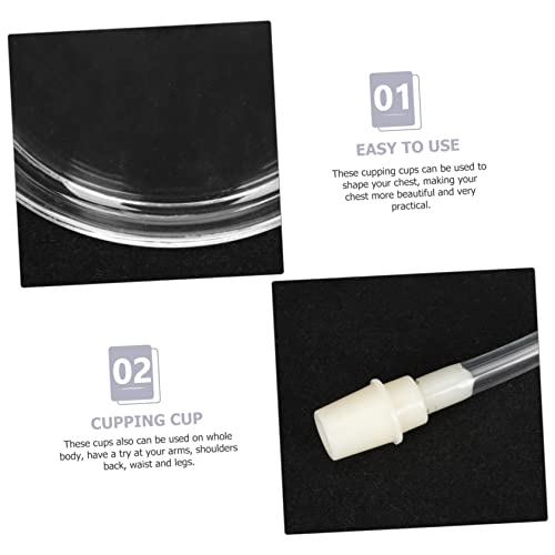 Tazas de ventosa transparentes para terapia de ventosas Didiseaon, accesorio para uso doméstico y salones de belleza, alivio del dolor miniatura 5