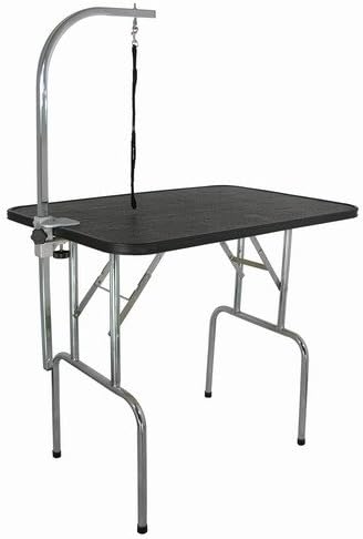Pet Grooming Table with Folding Legs Size: 33" H x 30" W x 18" D