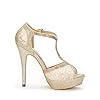 DREAM PAIRS Women's Swan-16 Gold Fashion Stilettos... #2
