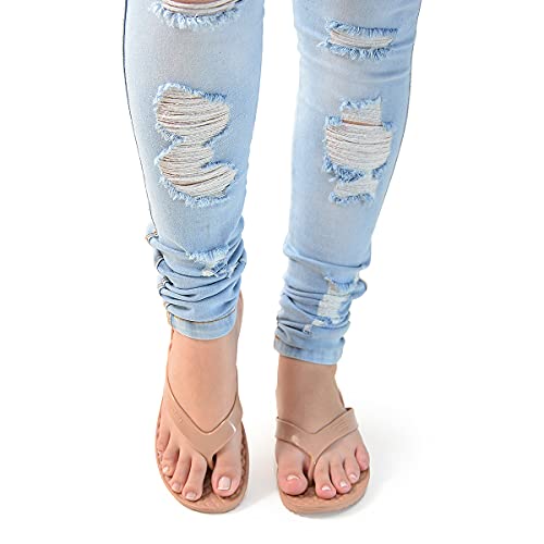 Tamanco Feminino Tomadella/Floratta Chinelo Ortopédico Ant-stress confort (34, Bege)