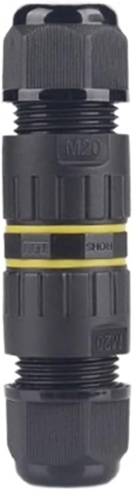 M20 straight through connector 5 core lock wire outdoor light with wire connector(Wire diameter size 9-12mm)