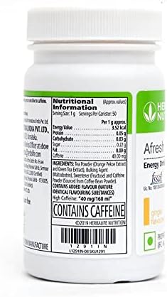 HERBALIFE Afresh Energy Drink - Lemon Flavor & Tulsi Flavor For Weight Loss Energy Drink (50 g, Lemon, Tulsi Flavored)
