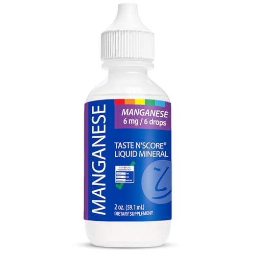 Taste N Score Manganese Liquid Ionic Mineral Supplement; 100% Pure; 6 mg; 118 Servings
