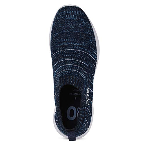 Image of Pro by Khadim's Men's Blue Casual Slip-On Sneakers