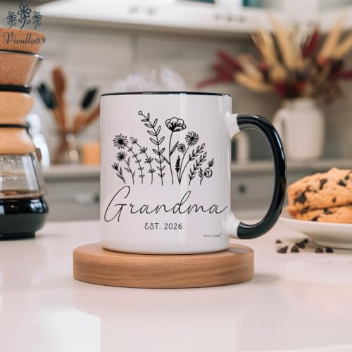 Vivulla68 Promoted to Grandparents Mug 2026 with Greeting Card – Christmas Pregnancy Announcement Gift for New Grandma and Grandpa – First Time Grandparents Coffee Cup, Grandma And Grandpa Mugs by Vivulla68 - Image 8