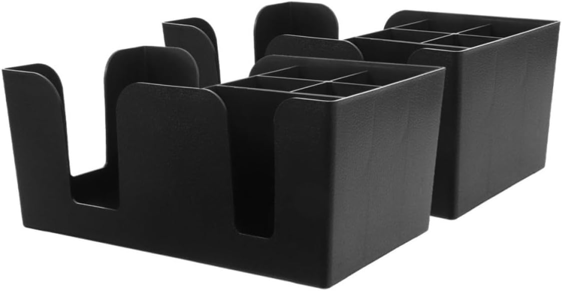 Tea Bag Organizer for Multi-compartment Design and Coffee Bar 2pcs Black Sugar Packet Holder Sturdy Pp Material Storage Box Home Decoration