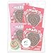 Valentines Day Milk Chocolate Hearts with Valentine Cards, You’re Amazing Maze Shaped Candy with Edible Ball, Interactive Gifts for Girls and Boys, 4 Pack