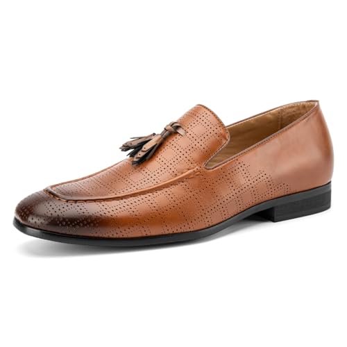 Image of JITAI Men's Lindford Moc Toe Bit Slip-on Penny Loafer Party Shoes