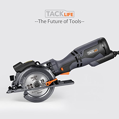TACKLIFE Circular Saw with Metal Handle, 6 Blades(4-3/4