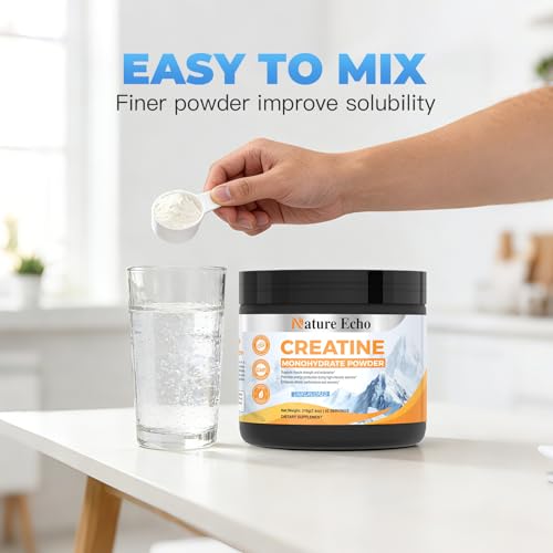 Image of Creatine Monohydrate Powder - Unflavored - 42 Servings | 5g of Creatine Monohydrate - Supports Muscle, ATP Production, Energy, Strength - Vegan, Gluten Free