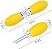Corn Holders, AUGSUN 10Pcs/5 Pairs Corn Cob Holders Stainless Steel Corn on The Cob Holders BBQ Fork Skewers for Home Cooking Parties Camping