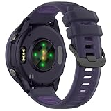 Garmin Approach S50/S44/S42/S40/S12/Forerunner 55/645/245/165バンド 通気性ベルト 柔軟なシリコン 調節可能 簡単取付 軽量 ゼリーデザイン venu Sq2/Sq/venu交換ベルト 男女兼用 多色選択 (紫)