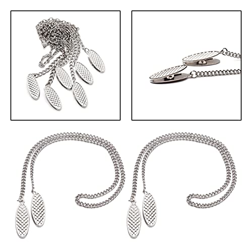 Clips para servilletas portátiles de metal para fijación de ropa 2