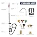 Pressure Washer Extension Wand 24 FT, Extension Pole for Pressure Washer with Gutter Extension, and 5 Spray Nozzle Tips for Roof Fence Window Washing Gutter Cleaner