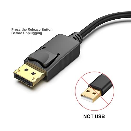 image for DisplayPort to HDMI, Benfei 4K@30Hz Gold-Plated DP Display Port to HDM